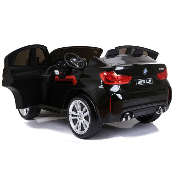Auto Na Akumulator BMW X6M Czarne Dwuosobowy Fotel Auto Na Akumulator BMW X6M Czarne Dwuosobowy Fotel
