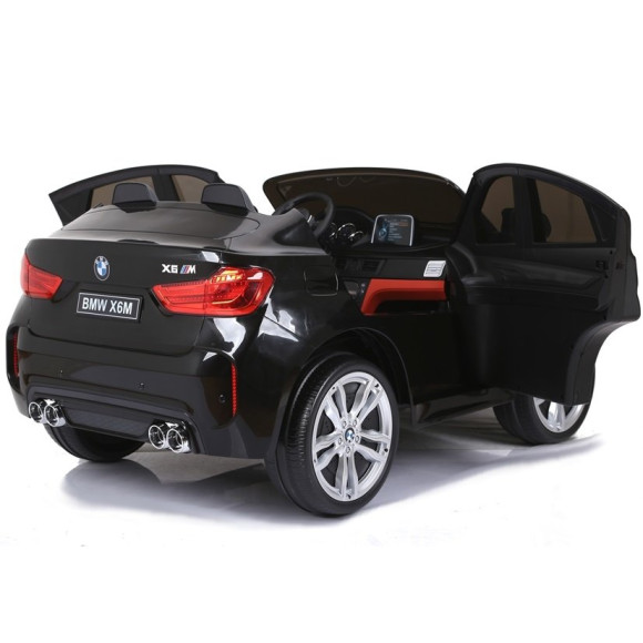 Auto Na Akumulator BMW X6M Czarne Dwuosobowy Fotel Auto Na Akumulator BMW X6M Czarne Dwuosobowy Fotel