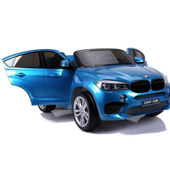 Auto Na Akumulator BMW X6M Niebieskie Lakierowane Auto Na Akumulator BMW X6M Niebieskie Lakierowane
