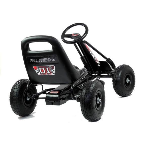 Gokart Czarny A-15 Pompowane Koła