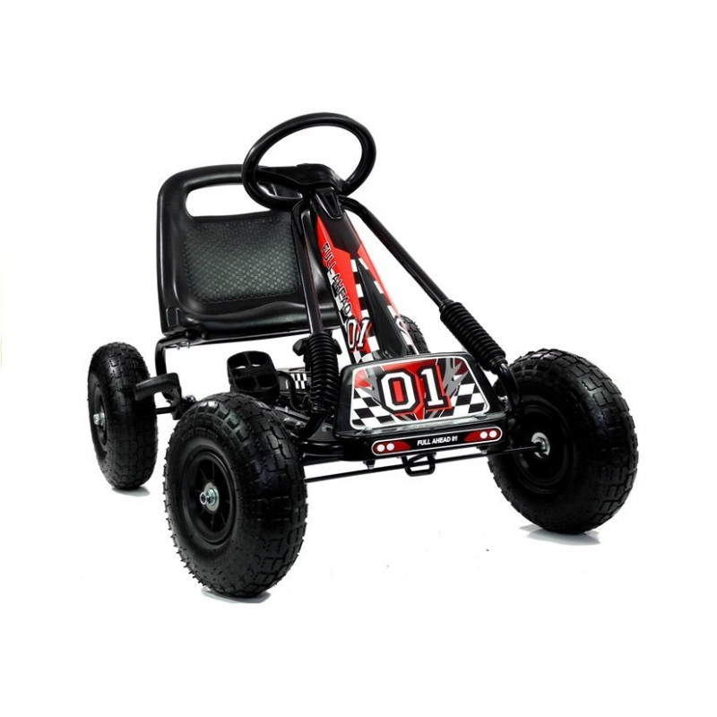 Gokart Czarny A-15 Pompowane Koła