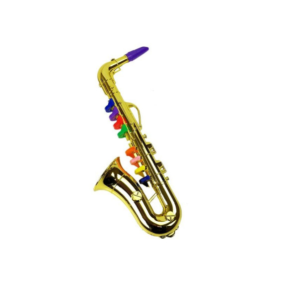 Zabawkowy Saksofon instrument w kolorze złotym Zabawkowy Saksofon instrument w kolorze złotym