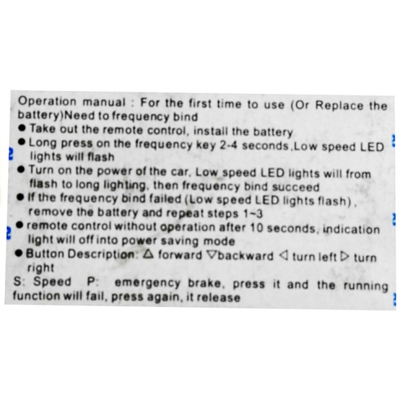 Pilot TX1 do Pojazdu na Akumulator 2.4G BMW X6 S2588