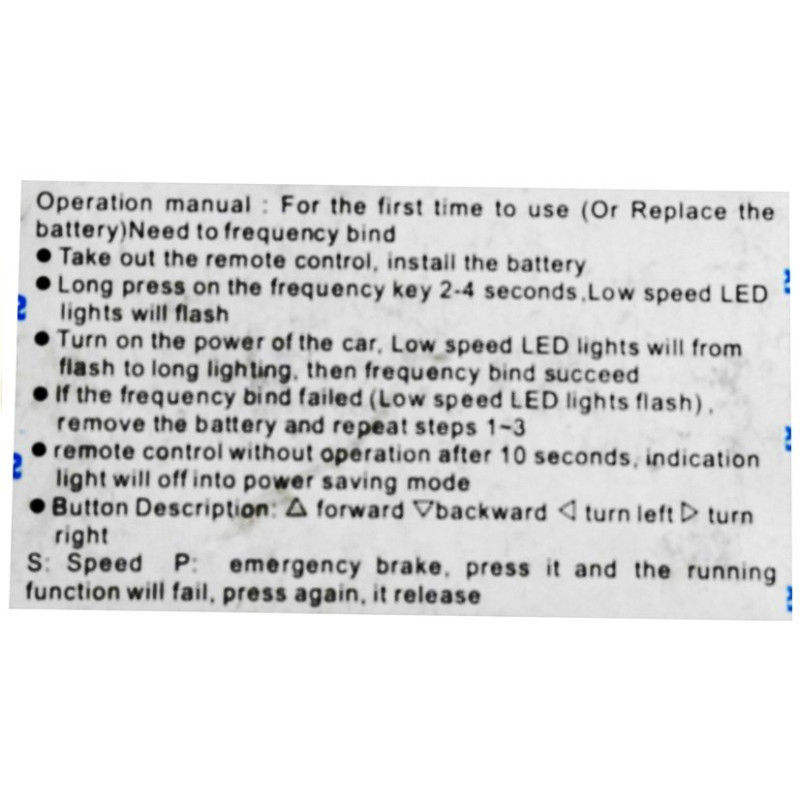 Pilot TX1 do Pojazdu na Akumulator 2.4G BMW X6 S2588