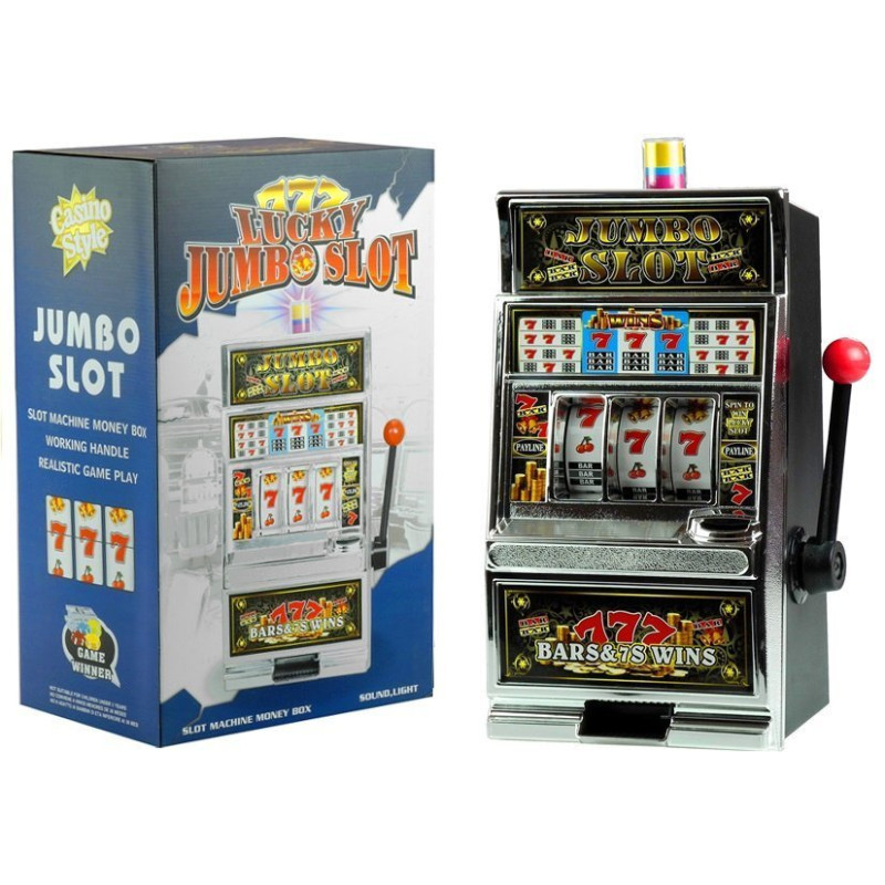 Automat do Gry Slot Kasyno Skarbonka Duża Dźwięki