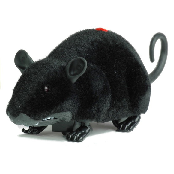 Mysz Zdalnie Sterowana Pilotem R/C Na Kółkach Duża Czarna Mysz Zdalnie Sterowana Pilotem R/C Na Kółkach Duża Czarna