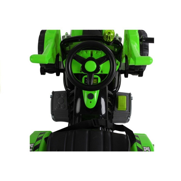 Traktor na akumulator z Łyżką Koparka Zielony Traktor na akumulator z Łyżką Koparka Zielony