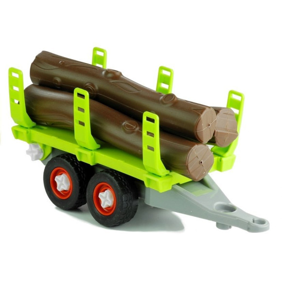Rozkręcany Traktor z Przyczepą z Drewnem 43 cm Rozkręcany Traktor z Przyczepą z Drewnem 43 cm
