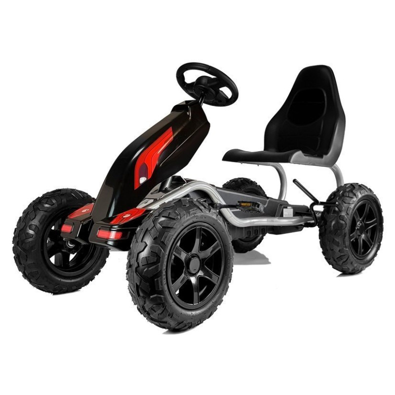 Gokart na Pedały B012 Pompowane Koła Czarny