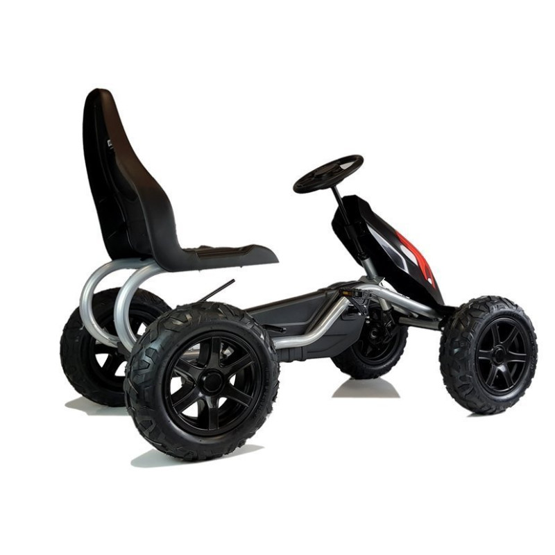 Gokart na Pedały B012 Pompowane Koła Czarny