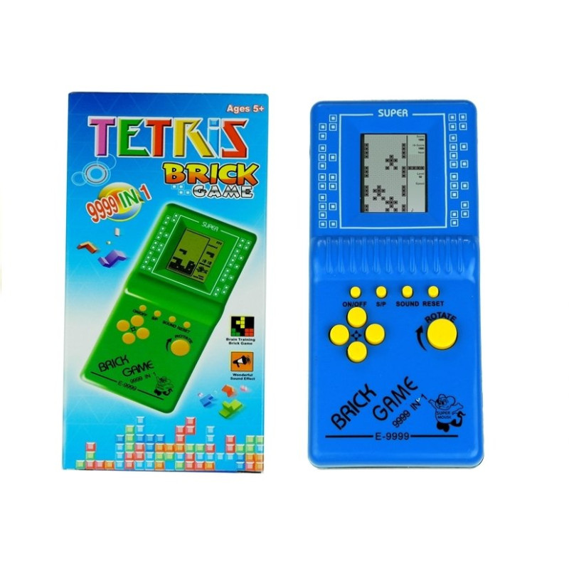 Gra Elektroniczna Tetris Kieszonkowa Niebieska