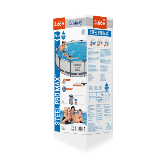 Basen Stelażowy 366 x 76 cm Bestway 56416 Basen Stelażowy 366 x 76 cm Bestway 56416