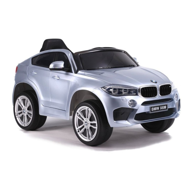 Auto na Akumulator BMW X6 Srebrny Lakierowany Auto na Akumulator BMW X6 Srebrny Lakierowany