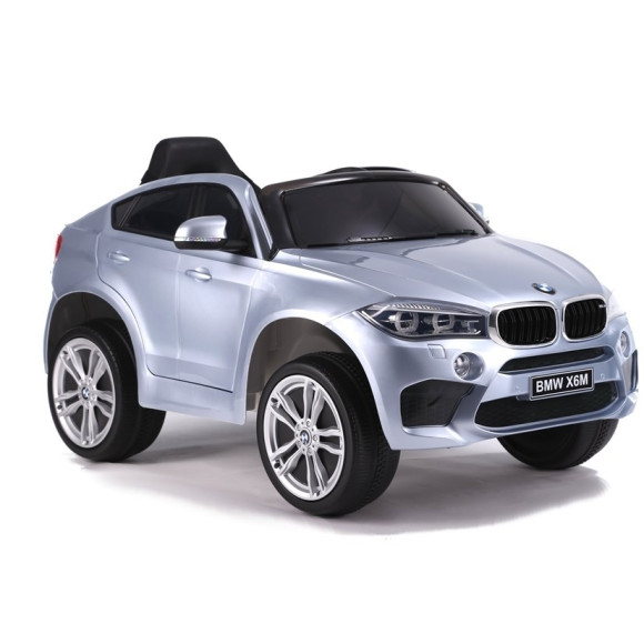 Auto na Akumulator BMW X6 Srebrny Lakierowany Auto na Akumulator BMW X6 Srebrny Lakierowany