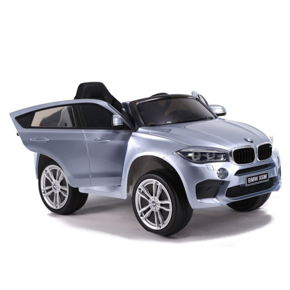 Auto na Akumulator BMW X6 Srebrny Lakierowany Auto na Akumulator BMW X6 Srebrny Lakierowany