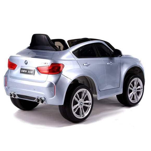 Auto na Akumulator BMW X6 Srebrny Lakierowany Auto na Akumulator BMW X6 Srebrny Lakierowany