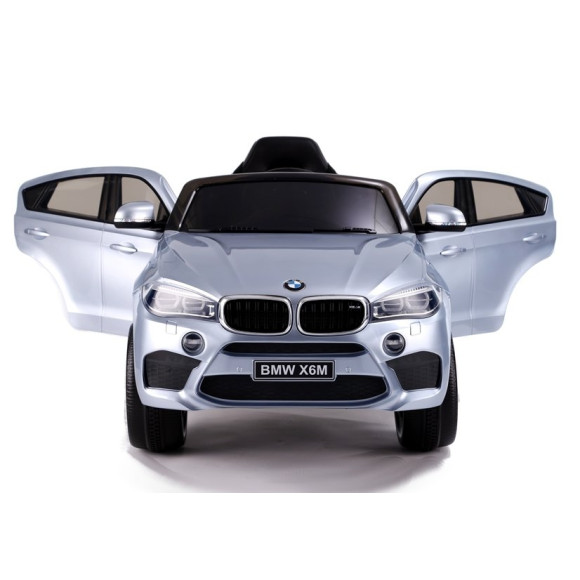 Auto na Akumulator BMW X6 Srebrny Lakierowany Auto na Akumulator BMW X6 Srebrny Lakierowany