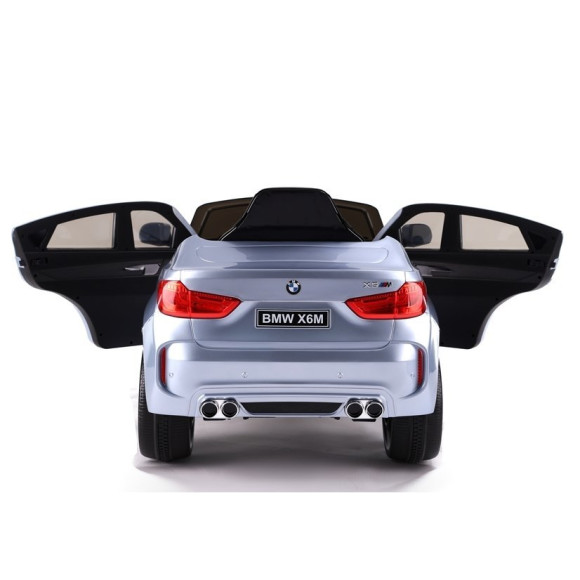 Auto na Akumulator BMW X6 Srebrny Lakierowany Auto na Akumulator BMW X6 Srebrny Lakierowany