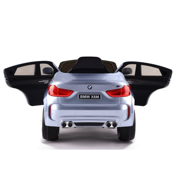Auto na Akumulator BMW X6 Srebrny Lakierowany Auto na Akumulator BMW X6 Srebrny Lakierowany