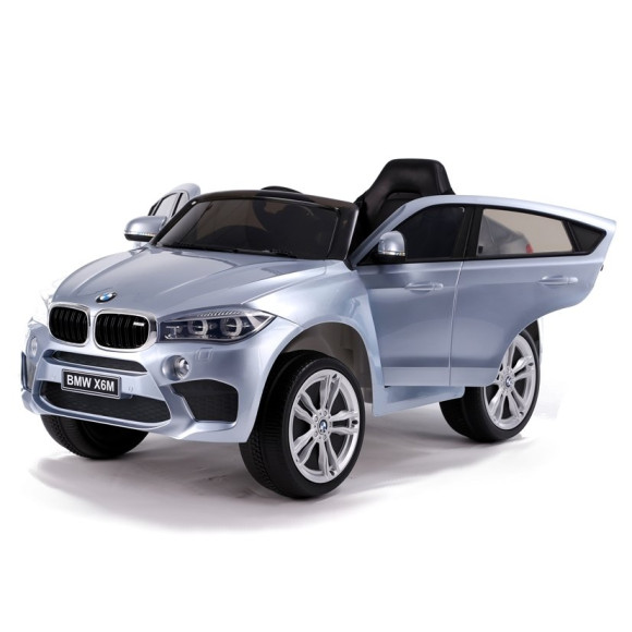 Auto na Akumulator BMW X6 Srebrny Lakierowany Auto na Akumulator BMW X6 Srebrny Lakierowany