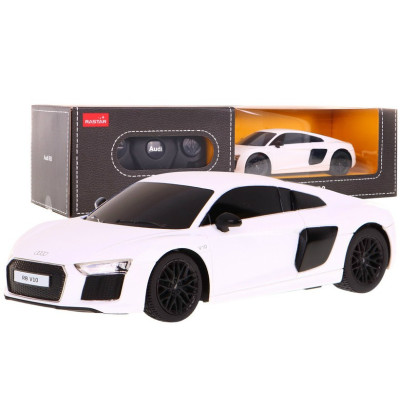 Audi R8 biały RASTAR model 1:24 Zdalnie sterowane auto + Pilot 2,4 GHz