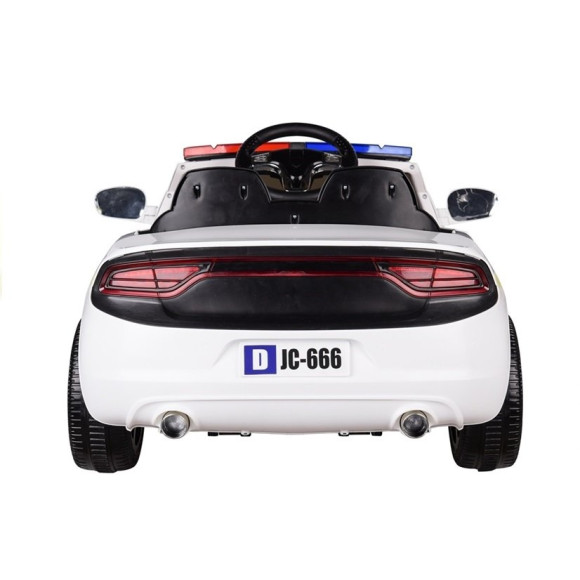 Auto na Akumulator Samochód Policyjny Biały