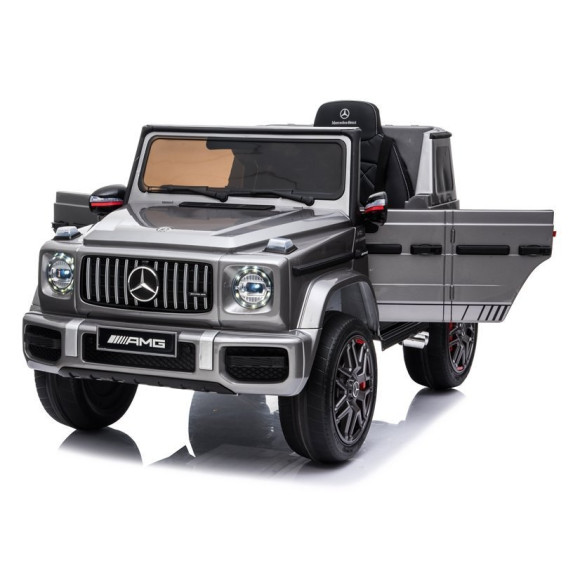 Auto na Akumulator Mercedes G63 AMG Srebrny Lakierowany BBH-002 Auto na Akumulator Mercedes G63 AMG Srebrny Lakierowany BBH-002