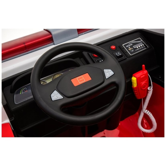 Wóz Strażacki na Akumulator Czerwony Dla Dzieci Pilot LL911 Wóz Strażacki na Akumulator Czerwony Dla Dzieci Pilot LL911