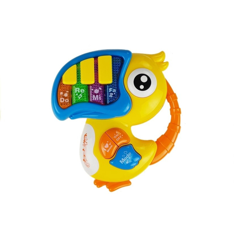 Pianinko Organki Do Re Mi Papuga Żółte