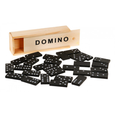 Drewniane Domino dla dorosłych i dzieci 3+ Stołowa gra na spostrzegawczość