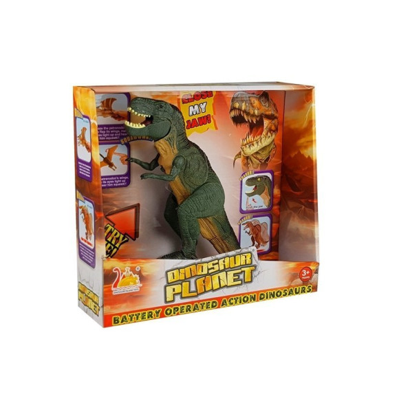 Dinozaur Tyranozaur Na Baterie Zielony Chodzi