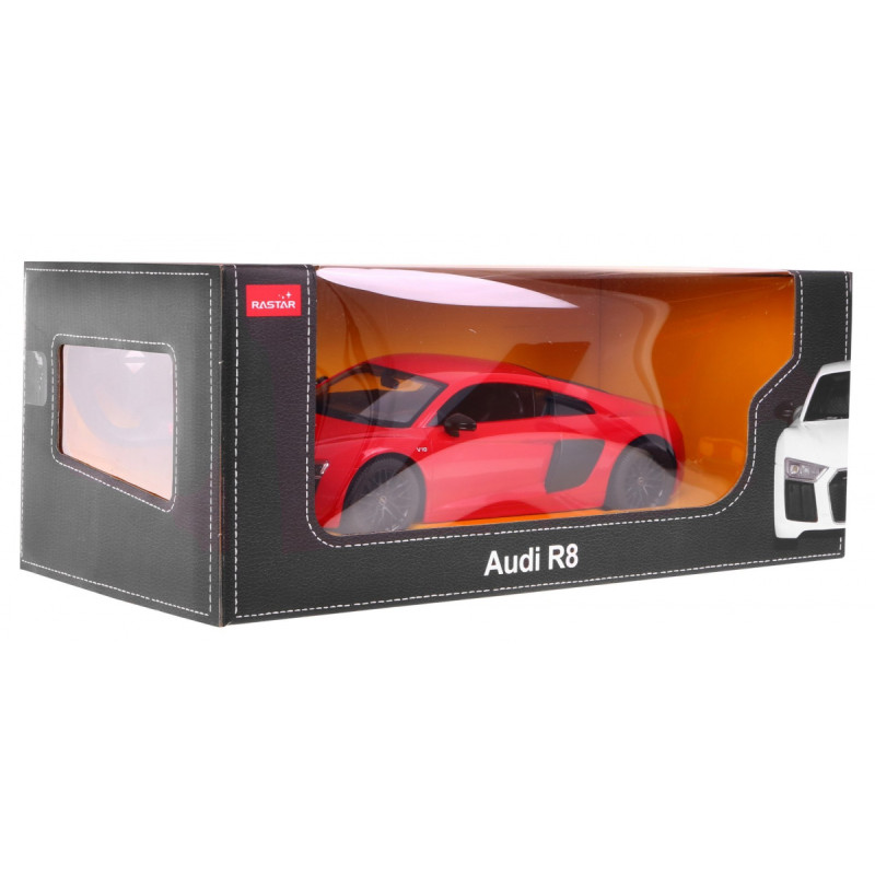 Audi R8 czerwony RASTAR model 1:24 Zdalnie sterowane auto + Pilot 2,4 GHz