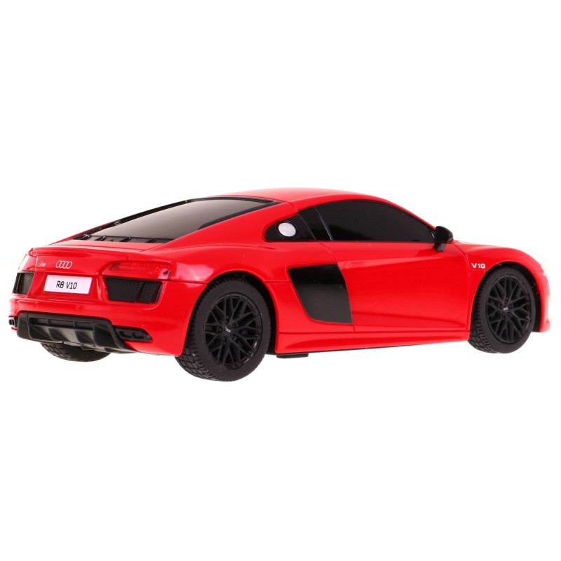 Audi R8 czerwony RASTAR model 1:24 Zdalnie sterowane auto + Pilot 2,4 GHz
