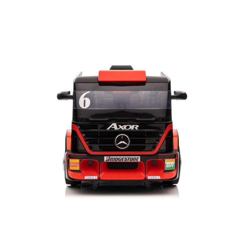 Auto Na Akumulator Mercedes + Naczepa XMX622B Czerwony LCD