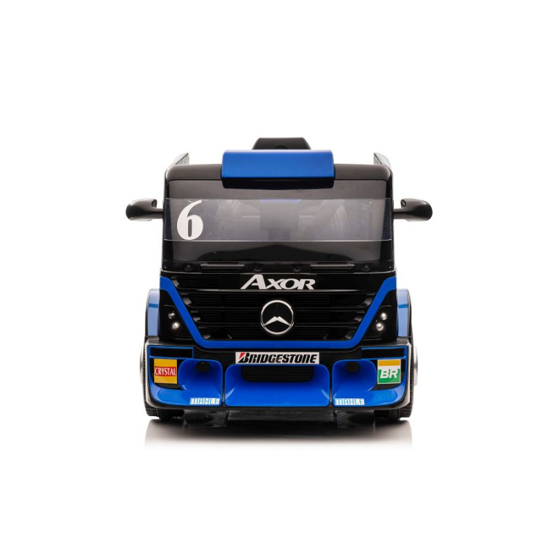Auto Na Akumulator Mercedes + Naczepa XMX622B Granatowy LCD
