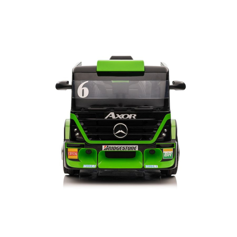 Auto Na Akumulator Mercedes + Naczepa XMX622B  Zielony LCD