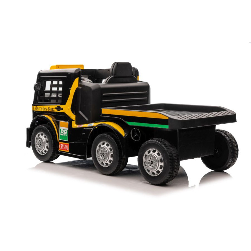 Auto Na Akumulator Mercedes + Naczepa XMX622B  Zółty LCD