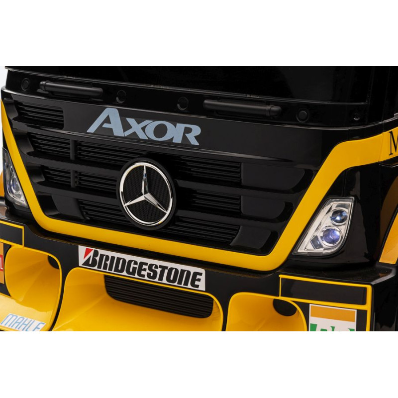 Auto Na Akumulator Mercedes + Naczepa XMX622B  Zółty LCD