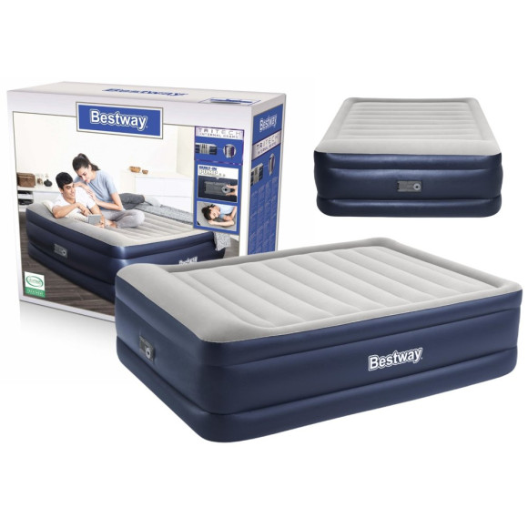Dmuchany Materac Dwuosobowy Z Pompką 203 x 152 x 61 cm Bestway 67690