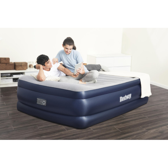 Dmuchany Materac Dwuosobowy Z Pompką 203 x 152 x 61 cm Bestway 67690