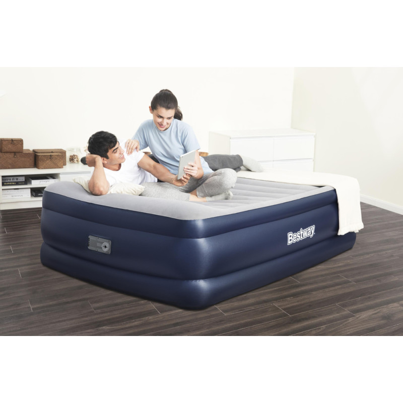 Dmuchany Materac Dwuosobowy Z Pompką 203 x 152 x 61 cm Bestway 67690