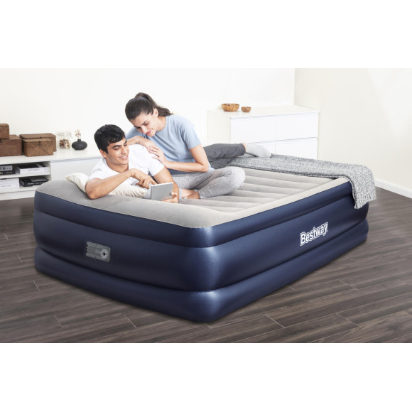 Dmuchany Materac Dwuosobowy Z Pompką 203 x 152 x 61 cm Bestway 67690