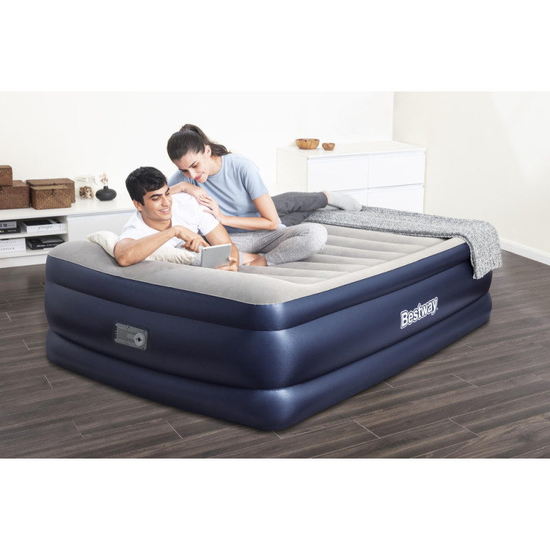 Dmuchany Materac Dwuosobowy Z Pompką 203 x 152 x 61 cm Bestway 67690