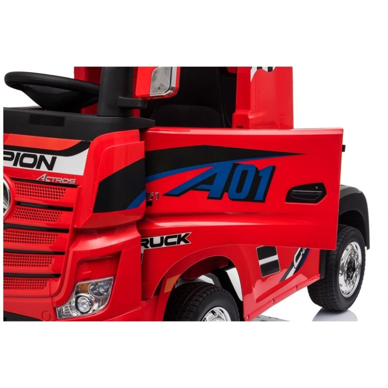 Auto na Akumulator Mercedes Actros Czerwone