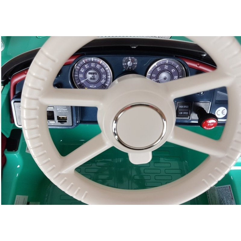 Auto na Akumulator BMW Retro Zielone Lakierowane