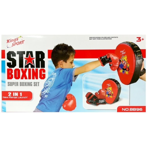 Zestaw Bokserski Rękawice Tarcza Sporty Walki