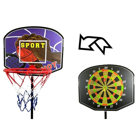 Zestaw Gier Sportowych 3w1 Koszykówka Rzutki Boks Zestaw Gier Sportowych 3w1 Koszykówka Rzutki Boks