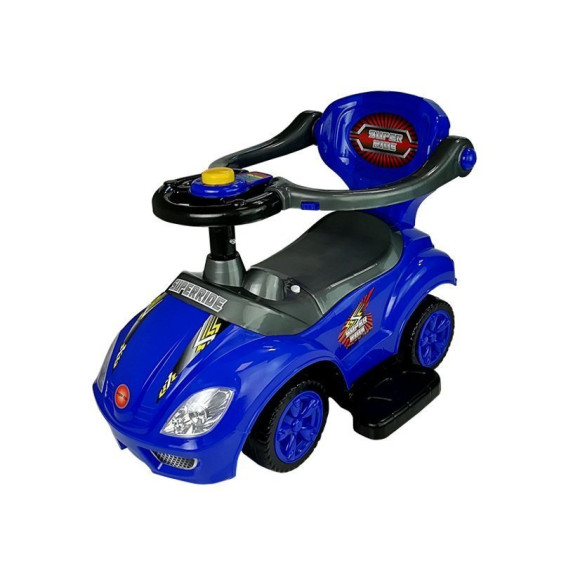 Jeździk z Pchaczem Mega Car 3w1 Niebieski Jeździk z Pchaczem Mega Car 3w1 Niebieski