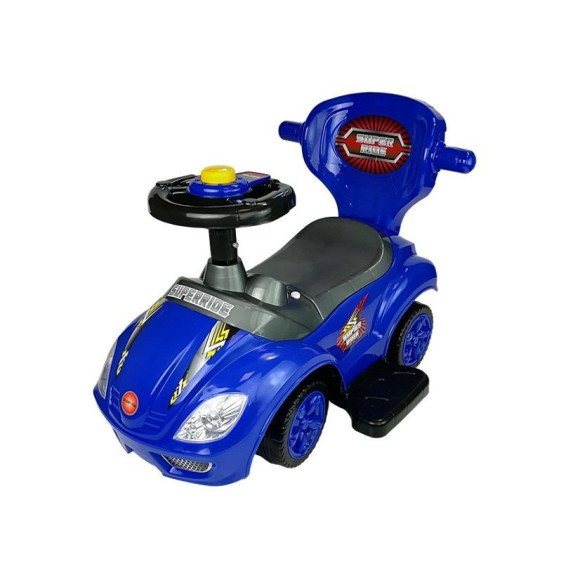 Jeździk z Pchaczem Mega Car 3w1 Niebieski Jeździk z Pchaczem Mega Car 3w1 Niebieski