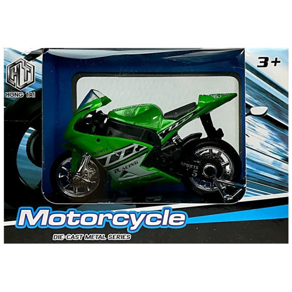 Sportowy Motocykl z Dźwiękami 1:18 4 Kolory Sportowy Motocykl z Dźwiękami 1:18 4 Kolory